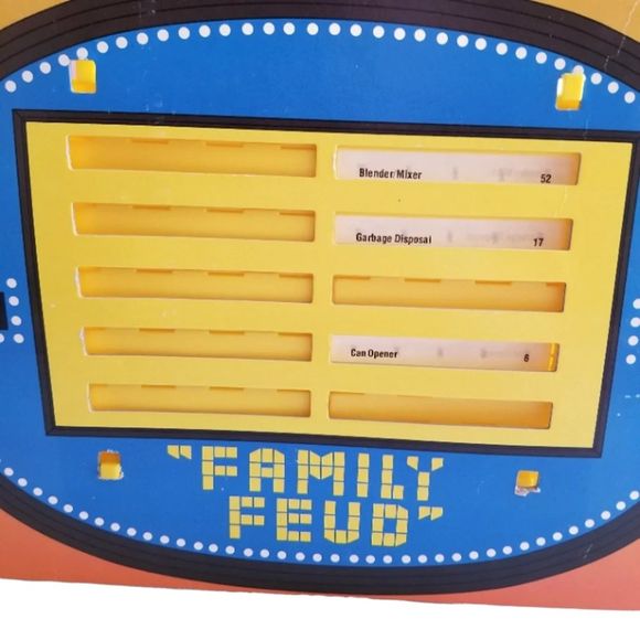 Family Feud Question Game 6th Edition Milton Bradley Question Game Used Complete - Picture 3 of 10